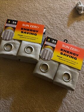 Sun Zero Energy Saving Curtains — Beige